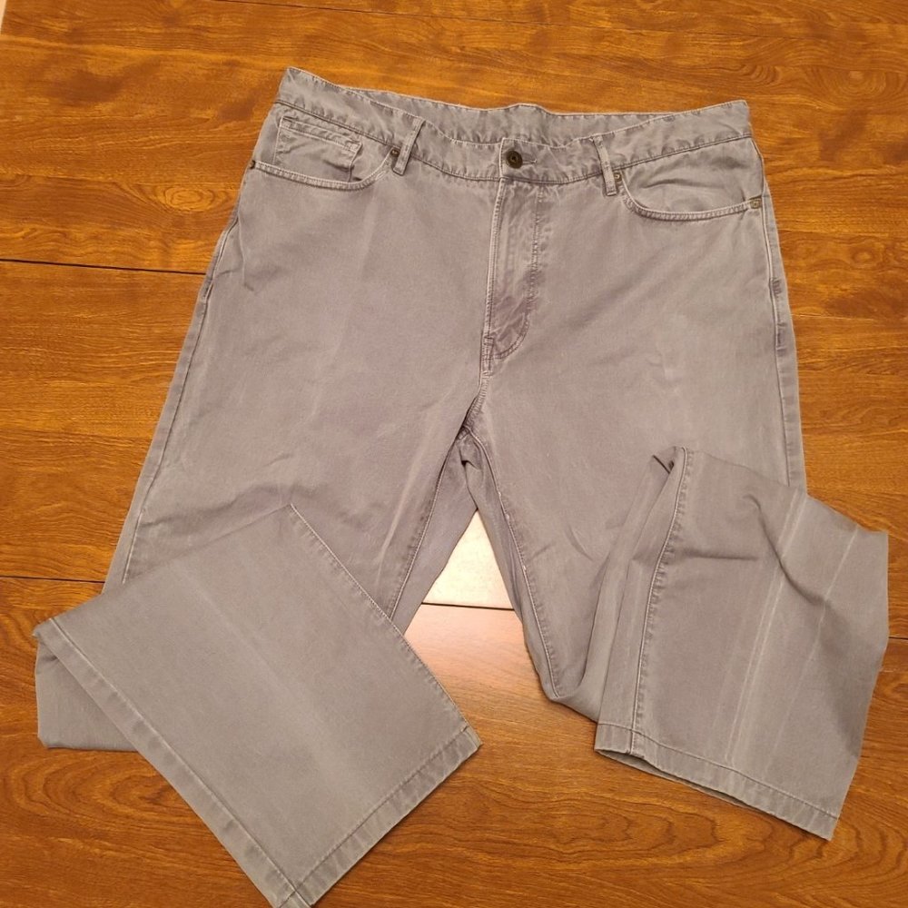 Hart  Schaffner Marx - Light Grey - Cotton Pants - 36 x 34
